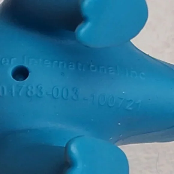 Vintage Blue Purple Dinosaur Figure Toy Cake Topper Bath Toy Greenbrier Intl - Picture 9 of 11